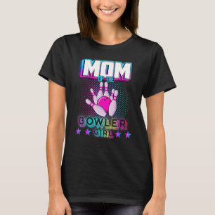 Camiseta Mãe Da Boliche Da Família Bowler Mot