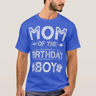 Camiseta Mãe Da Celebração De Amor Da Família Birthday Boy