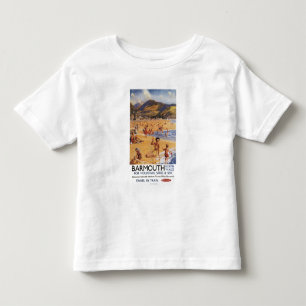 Camiseta Mãe da cena da praia e miúdos British Rail