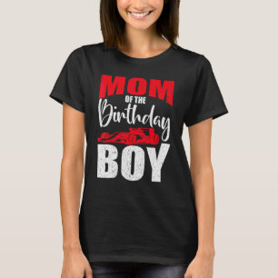 Camiseta Mãe Da Corrida De Condutores De Carro De Aniversár