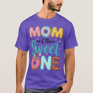 Camiseta Mãe Da Doce Um 1º Aniversário Menina Festa de Donu