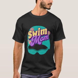 Camiseta Mãe da Equipe de natações
