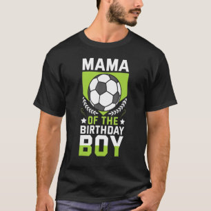 Camiseta Mãe Da Equipe P Do Jogador De Futebol Do Aniversár