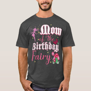 Camiseta Mãe Da Fada Princesa de Aniversário, Menina De Cog