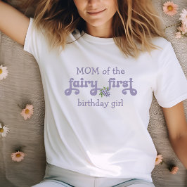 Camiseta Mãe da Fada Roxa Primeiro Morango Aniversário