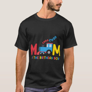 Camiseta Mãe Da Família Birthday Boy Choo Choo