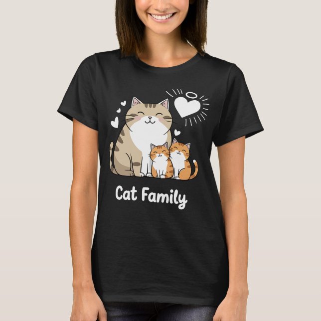Camiseta Mãe da família Cat Meao (Frente)