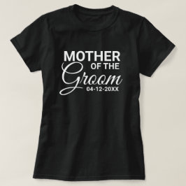 Camiseta Mãe da Família de Festas de casamento de Groom