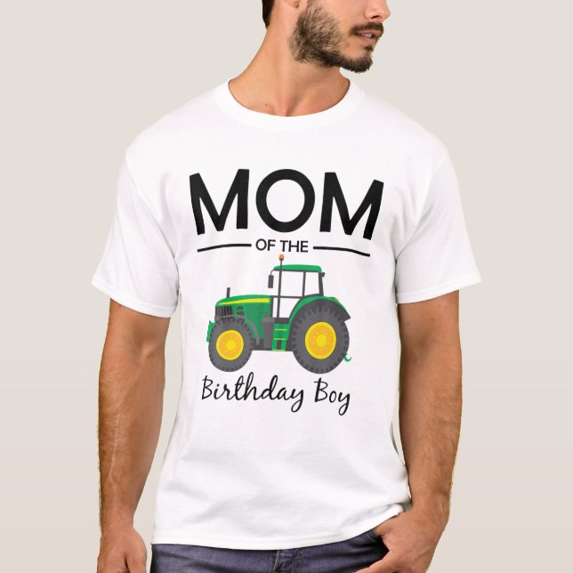 Camiseta Mãe Da Família De Festas De Fazenda De Aniversário (Frente)