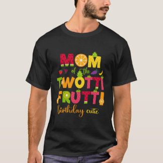 Camiseta Mãe Da Família Twotti Frutti Cute segundo aniversá