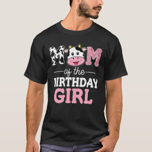 Camiseta Mãe Da Fazenda De Aniversário Mamãe De Vaca Mãe 1 