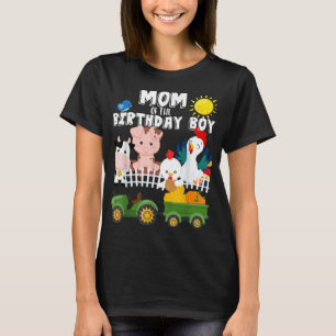 Camiseta Mãe da Fazenda de Meninos de Aniversário É Meu Nas