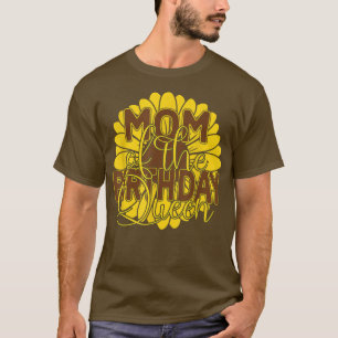 Camiseta Mãe Da Festa De Aniversário Da Rainha Raparigas