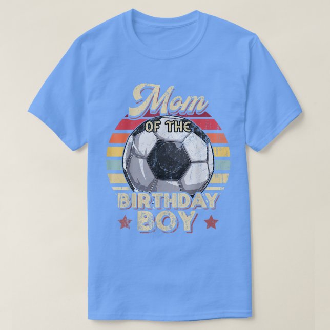 Camiseta Mãe da Festa de aniversário de futebol de aniversa (Frente do Design)