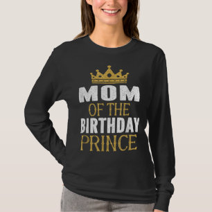 Camiseta Mãe Da Festa De Aniversário Do Príncipe Boys Bday 