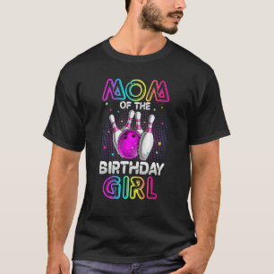 Camiseta Mãe Da Festa De Boliches De Bebê De Aniversário
