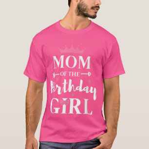Camiseta Mãe da Filha de Aniversário Engraçada Mamãe Mothe