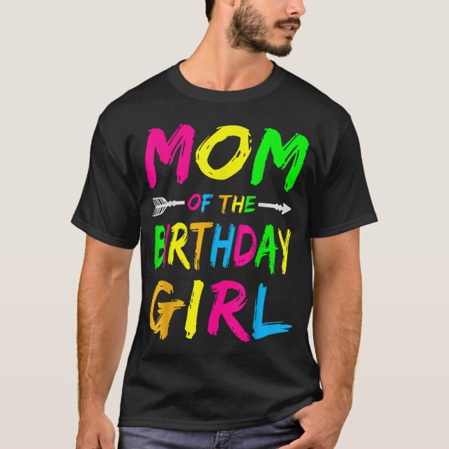 Camiseta Mãe da garota de aniversário (Frente)