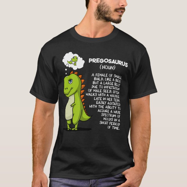 Camiseta Mãe da gravidez da mamã do dinossauro de (Frente)
