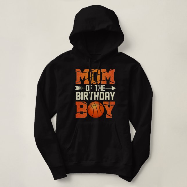 Camiseta Mãe Da Mãe De Basquete De Aniversário (Frente do Design)