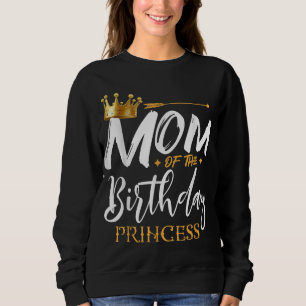 Camiseta Mãe Da Mamãe De Aniversário Princesa Engraçada