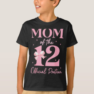 Camiseta Mãe da menina de 12 anos de idade oficial pré-adol