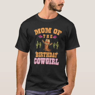 Camiseta Mãe Da Menina De Aniversário Vaqueira Tema Western