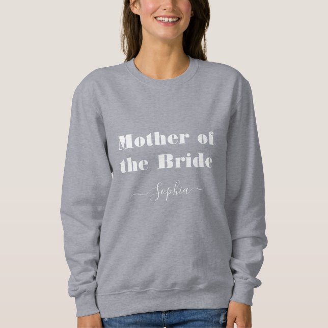 Camiseta Mãe da Noiva Casamento de Nome Personalizado (Frente)