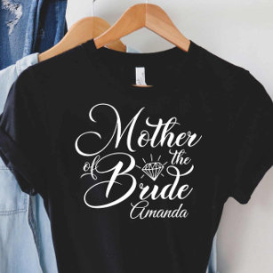 Camiseta Mãe Da Noiva Festa Bridal Do Casamento T-Sh