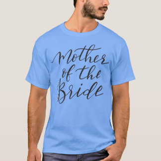 Camiseta Mãe da Noiva Letra Preta
