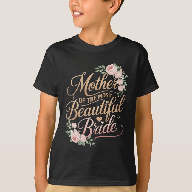 Camiseta Mãe da Noiva Mais Bonita2  (Frente)