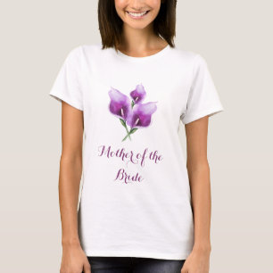 Camiseta Mãe da Noiva Púrpura Palha Lily