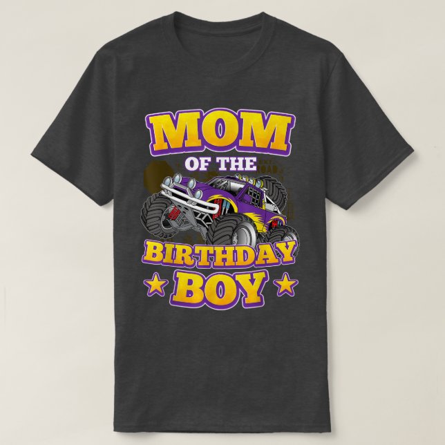 Camiseta Mãe da Par de Aniversário do Monstro do Aniversári (Frente do Design)
