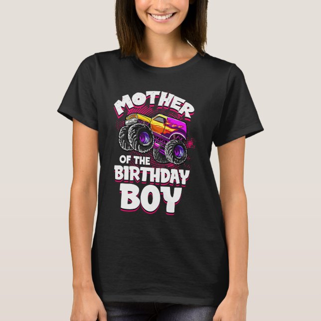 Camiseta Mãe Da Parte De Mães Do Monstro De Aniversário (Frente)