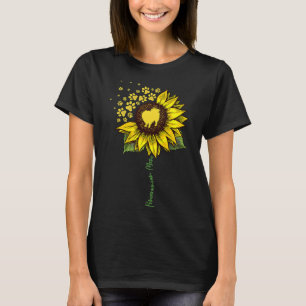 Camiseta Mãe da Pomerânia Girassol Pomerânia Cão Mãe Mãe