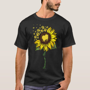 Camiseta Mãe da Pomerânia Girassol Pomerânia Cão Mãe Mãe