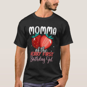 Camiseta Mãe da primeira garota de aniversário da Berry