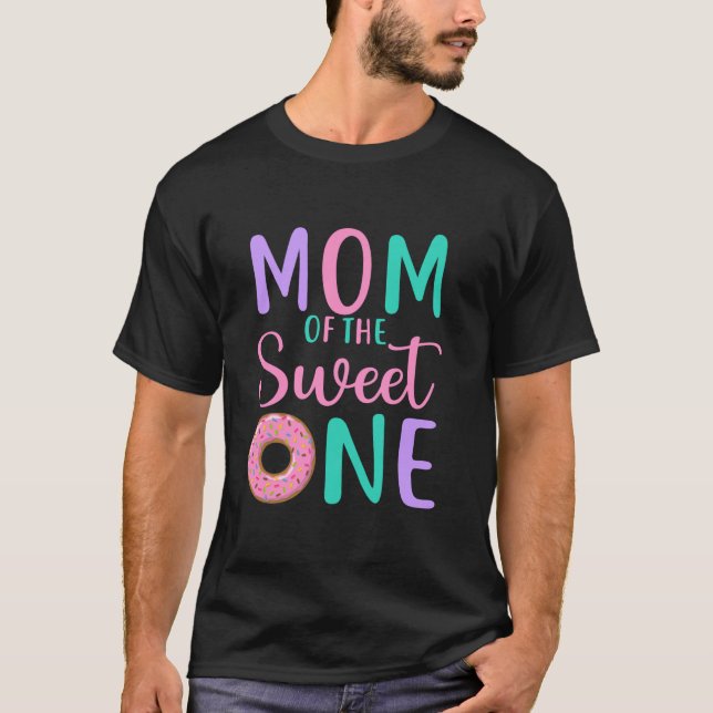 Camiseta Mãe da primeiro aniversario Doce Donu (Frente)