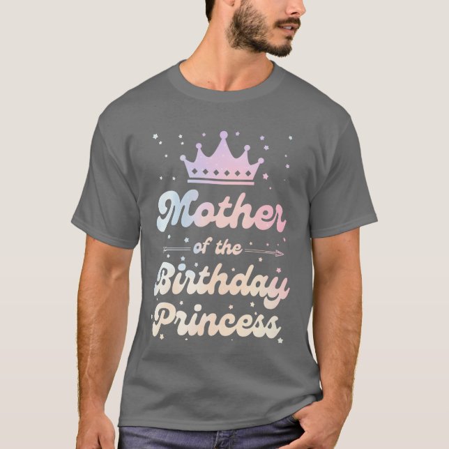 Camiseta Mãe da Princesa de Aniversário (Frente)