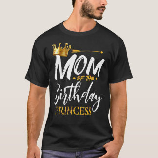 Camiseta Mãe Da Princesa de Aniversário, Mamãe Avó N