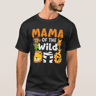 Camiseta Mãe Da Selva Safari Tema De Um Zoológico Selvagem