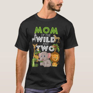 Camiseta Mãe Da Selvagem Do Jardim Zoológico Safari Ani