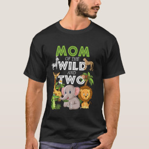 Camiseta Mãe Da Selvagem Do Jardim Zoológico Safari Ani