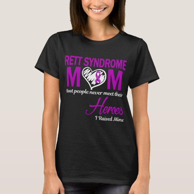 Camiseta Mãe da Síndrome de Rett Eu Criei o Meu (Frente)