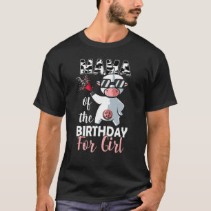 Camiseta Mãe Da Vaca Da Família Birthday Girl No Primeiro D