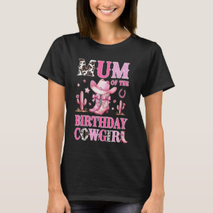 Camiseta Mãe da Vaqueira de Aniversário Festa de Rodeio Gar