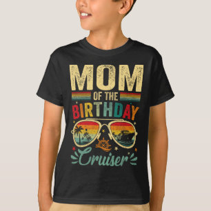 Camiseta Mãe Da Vintagem De Cruzeiro De Aniversário