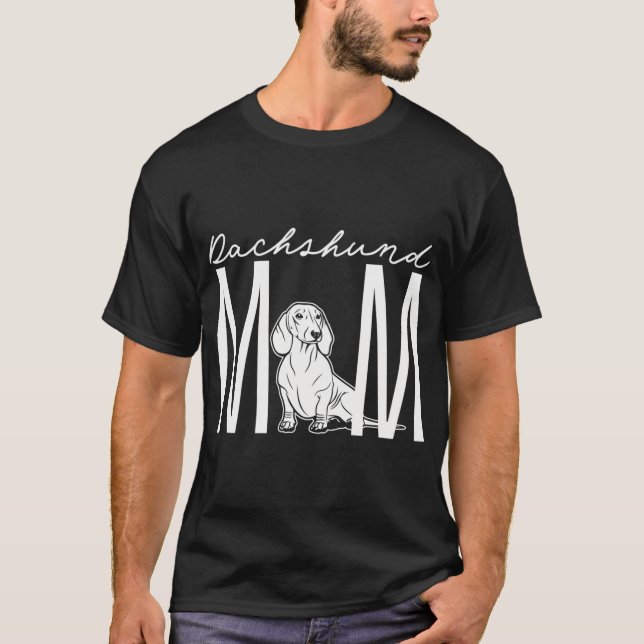 Camiseta Mãe Dachshund (Frente)