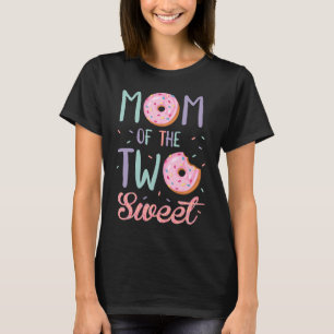 Camiseta Mãe das Duas Rosquinhas Doce de Aniversário Amante