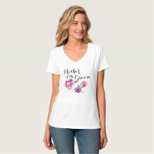 Camiseta Mãe das Flores de Aquarelas do Groom T